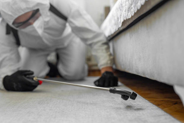 Professional Termite Control technician working in St. James, MN